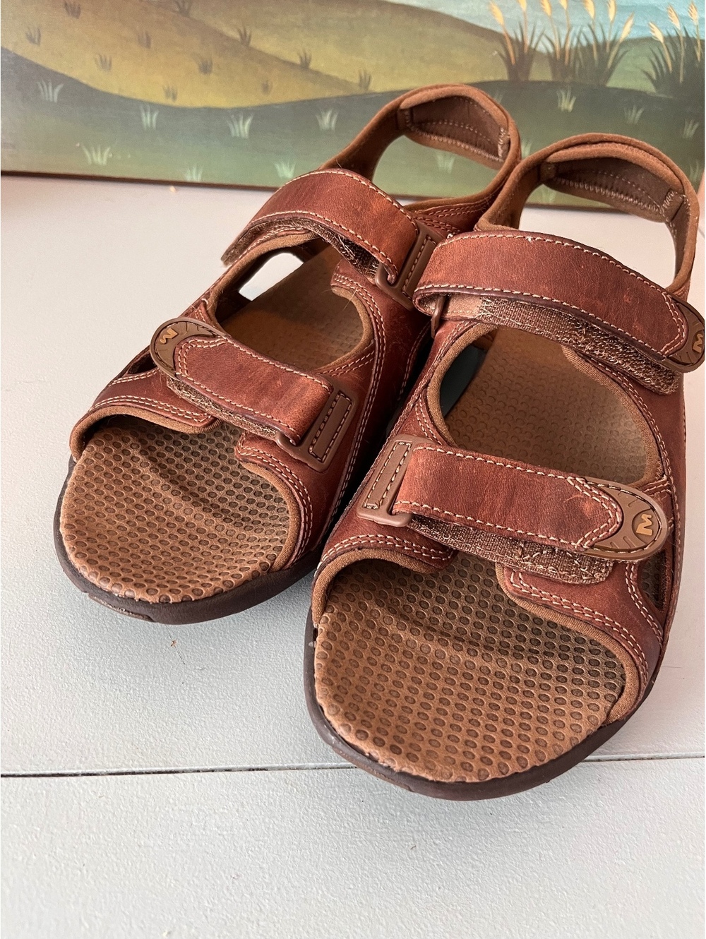 Merrell Bracken J38857 Men’s Leather Sport Sandals Brown EU 41 / US 8